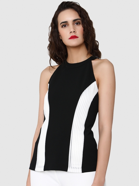 

Vero Moda Marquee Women Black Self Design Top
