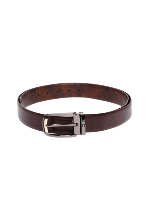 

Louis Philippe Men Brown & Maroon Textured Reversible Belt