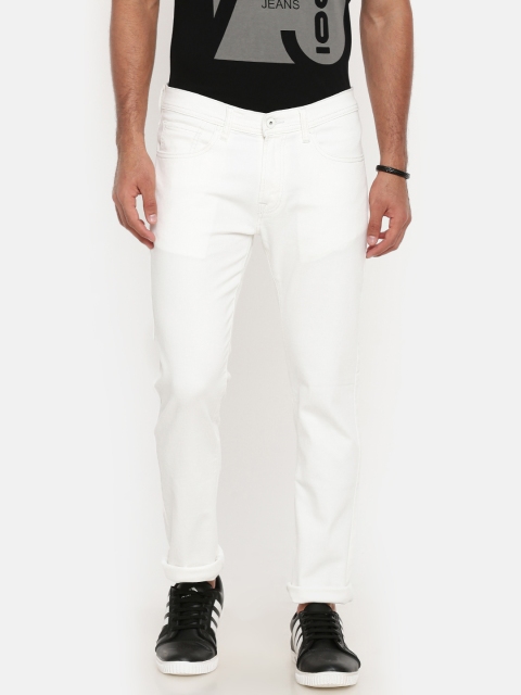 

Pepe Jeans Men White Floyd Slim Fit Low-Rise Clean Look Stretchable Jeans