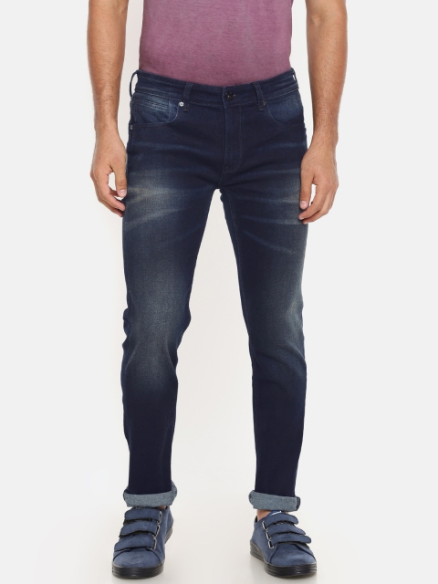 

Pepe Jeans Men Blue Vapour Slim Fit Low-Rise Clean Look Stretchable Jeans