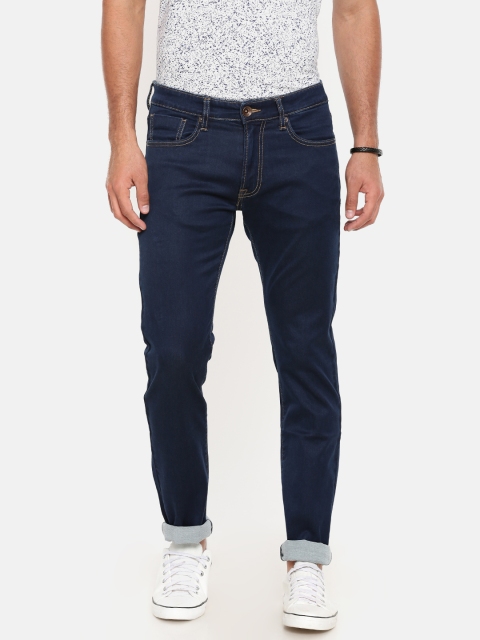 

Pepe Jeans Men Blue Vapour Slim Fit Low-Rise Clean Look Stretchable Jeans