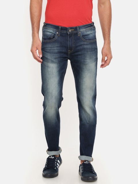 

Pepe Jeans Men Blue Regular Fit Low-Rise Clean Look Stretchable Jeans