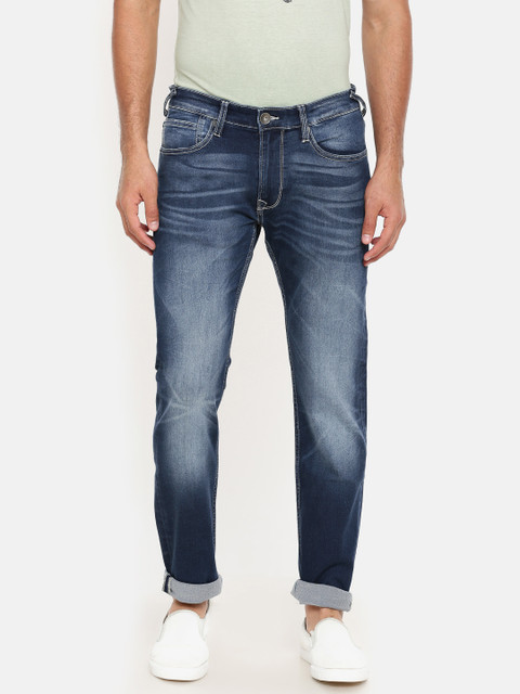

Pepe Jeans Men Blue Slim Vapour Fit Low-Rise Clean Look Stretchable Jeans