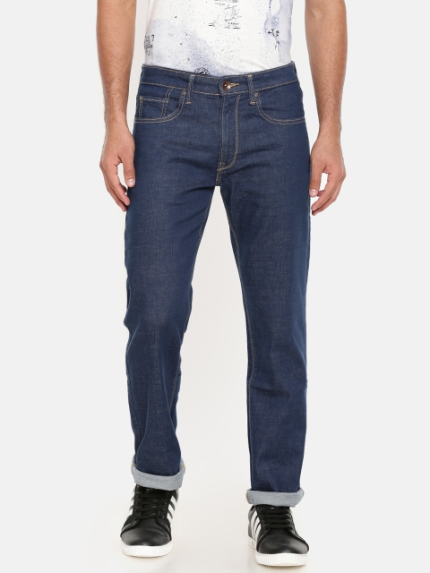 

Pepe Jeans Men Blue Regular Fit Mid-Rise Clean Look Stretchable Jeans