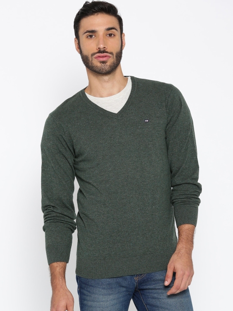 

Arrow Sport Men Olive Green Solid Pullover