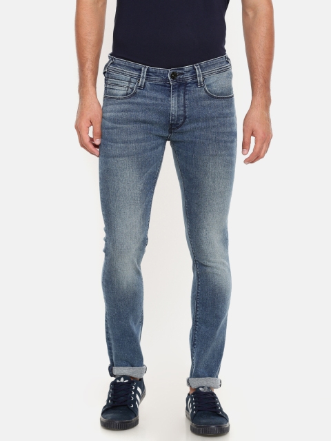 

Pepe Jeans Men Blue Super Skinny Fit Low-Rise Clean Look Stretchable Jeans