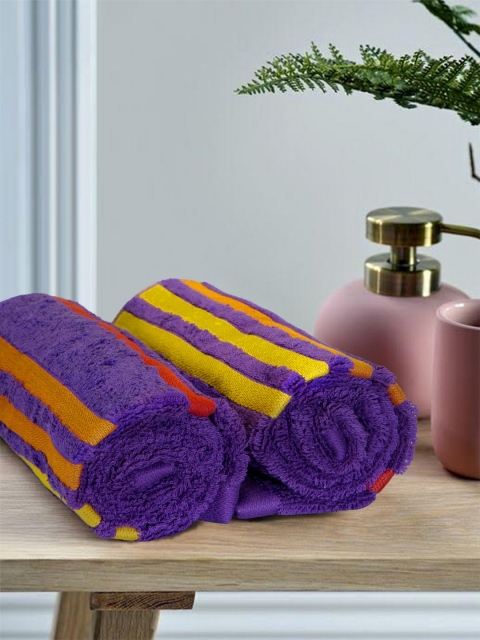 

Portico New York Unisex Purple Set of 2 550 GSM Hand Towels