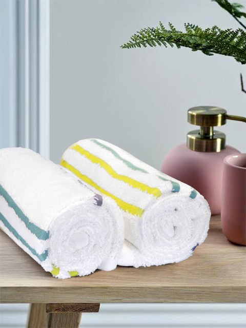 

Portico New York Unisex White Set of 2 550 GSM Hand Towels