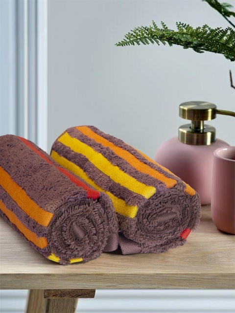 

Portico New York Unisex Brown Set of 2 550 GSM Hand Towels