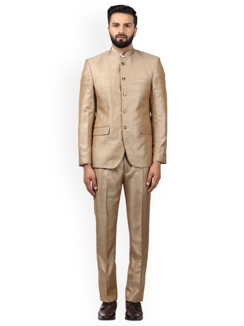 

Raymond Men Beige Solid Suit