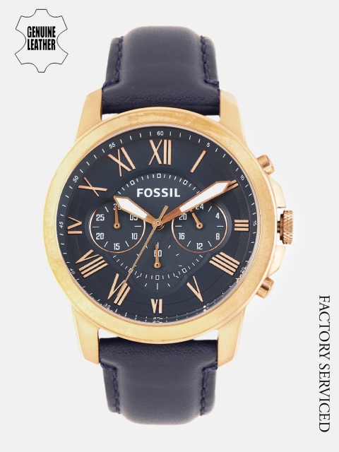 

Fossil Men Blue Analogue Factory Serviced Watch FS4835