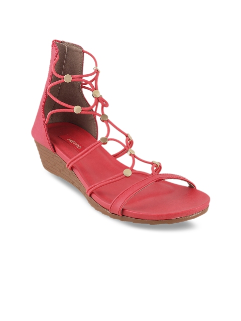 

Metro Women Red Solid Gladiators