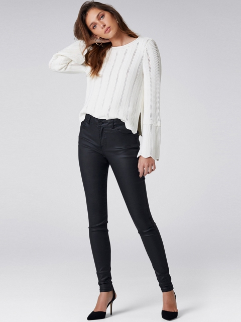 

Forever New Women Black Skinny Fit Mid-Rise Clean Look Stretchable Jeans