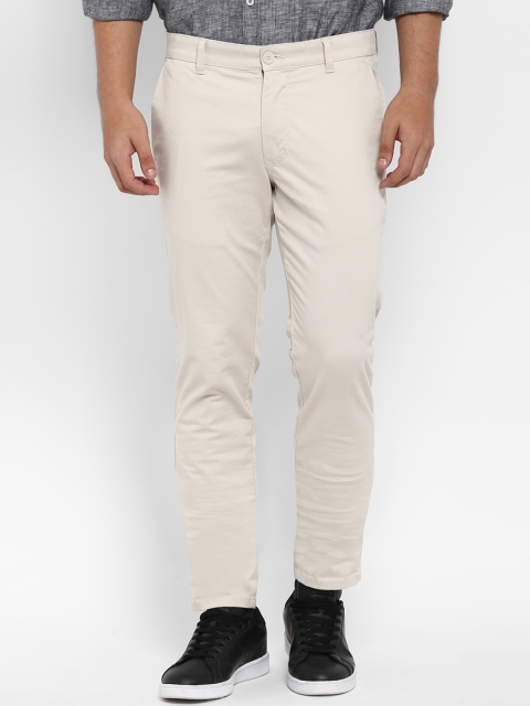 

Parx Men Beige Slim Fit Solid Chinos