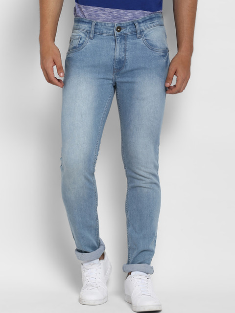

Parx Men Blue Slim Fit Mid-Rise Clean Look Stretchable Jeans