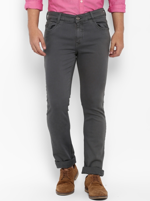 

Parx Men Grey Slim Fit Mid-Rise Clean Look Stretchable Jeans