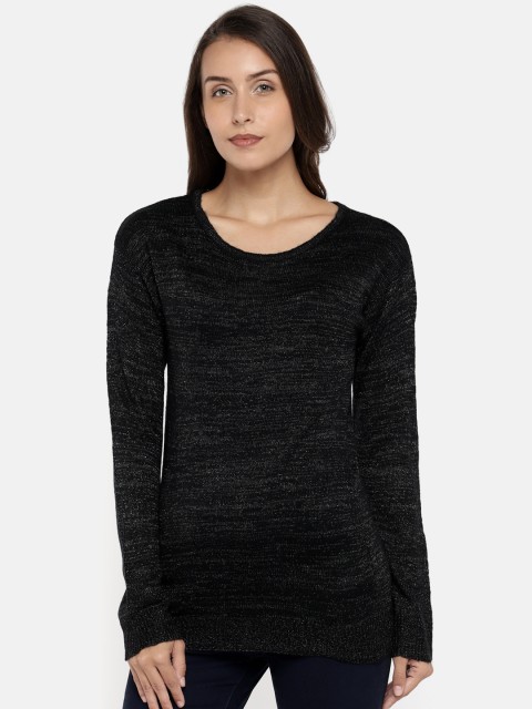 

Manola Women Black Self Design Sweater