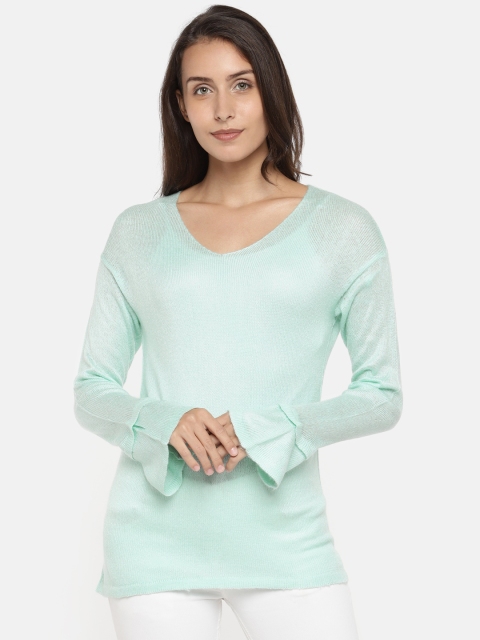 

Manola Women Green Solid Pullover