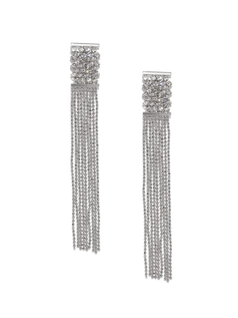 

Ayesha Silver-Toned Contemporary Drop Earrings