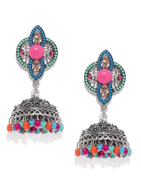 

Ayesha Multicoloured Dome Shaped Jhumkas, Multi