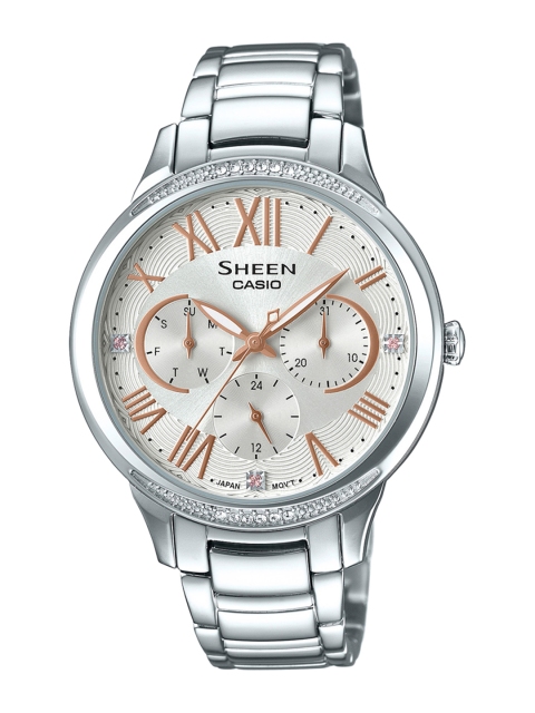 

CASIO Sheen Women Silver Multi-Dial Watch SHE-3058D-7AUDR - SX200