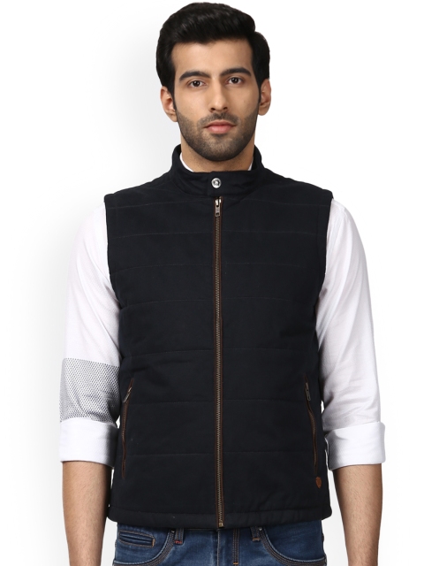 

Raymond Men Black Solid Padded Jacket