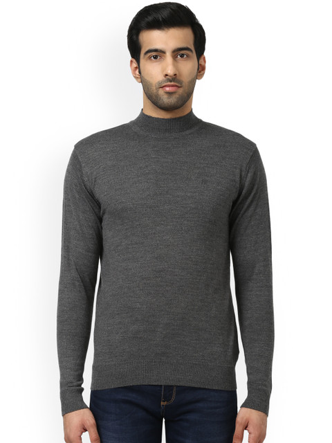 

Raymond Men Charcoal Solid Pullover