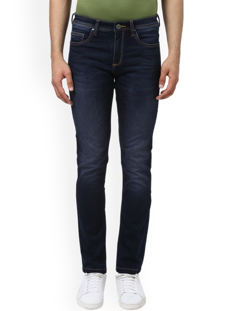 

Raymond Men Navy Blue Slim Fit Mid-Rise Clean Look Stretchable Jeans