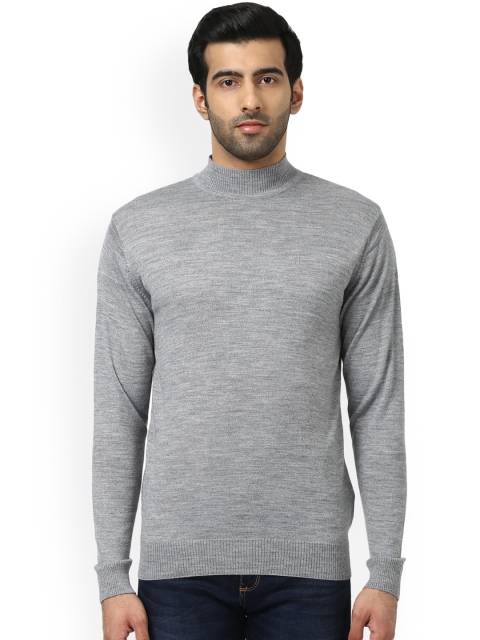 

Raymond Men Grey Solid Pullover