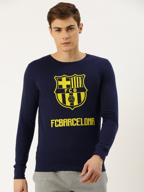 

FC Barcelona Men Navy Blue Printed Sweatshirt