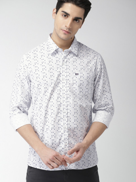 

Arrow Sport Men White Slim Fit Printed Casual Shirt