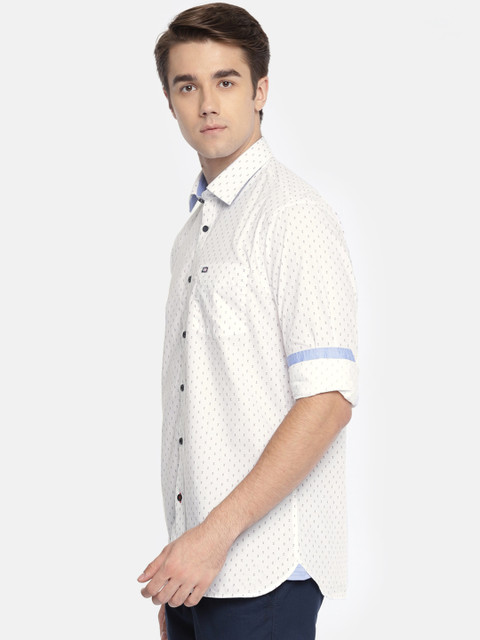 

Arrow Sport Men White Slim Fit Printed Casual Shirt