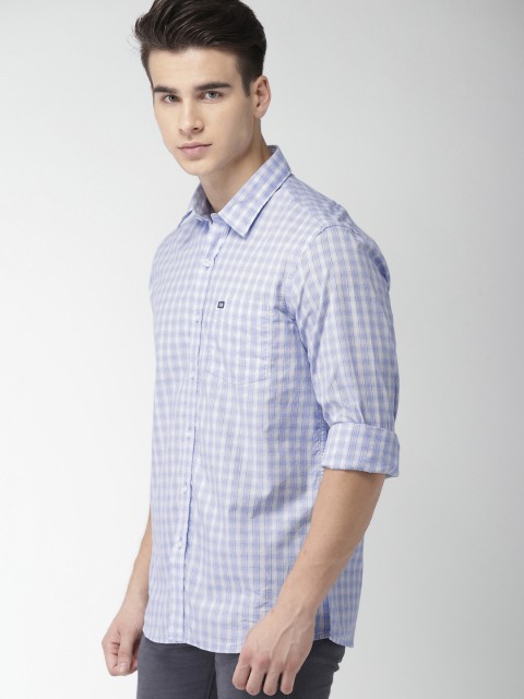 

Arrow Sport Men Blue & Off-White Slim Fit Checked Casual Shirt