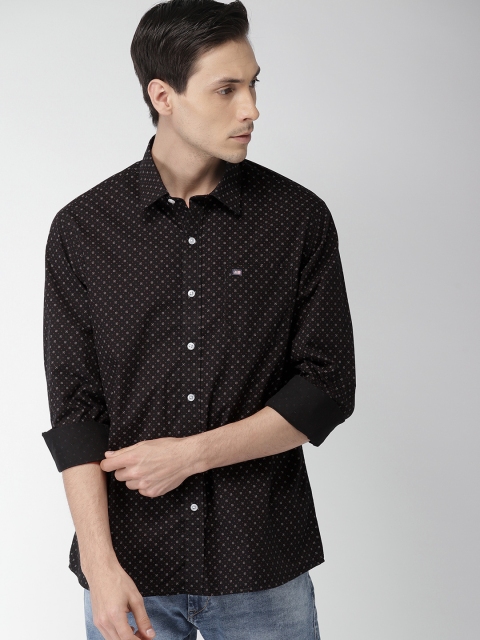 

Arrow Sport Men Black Slim Fit Geometric Printed Casual Shirt