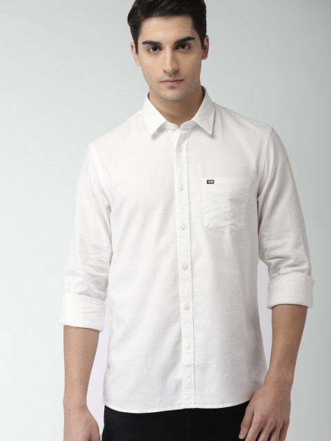 

Arrow Sport Men White Slim Fit Solid Casual Shirt