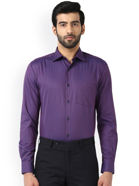 

Park Avenue Men Purple & Red Slim Fit Printed Formal Shirt