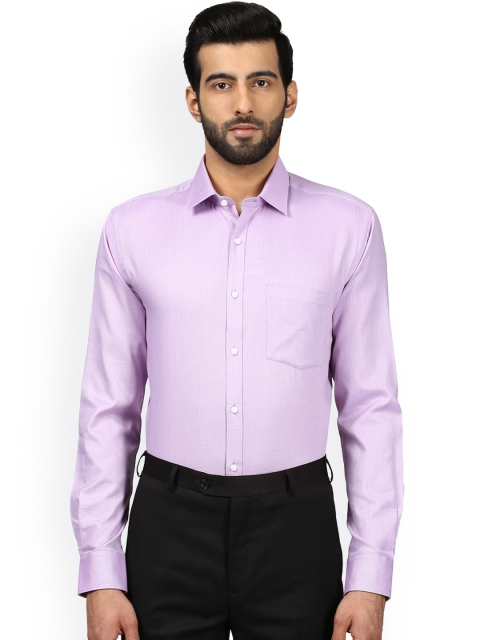 

Park Avenue Men Purple Slim Fit Self Design Formal Shirt