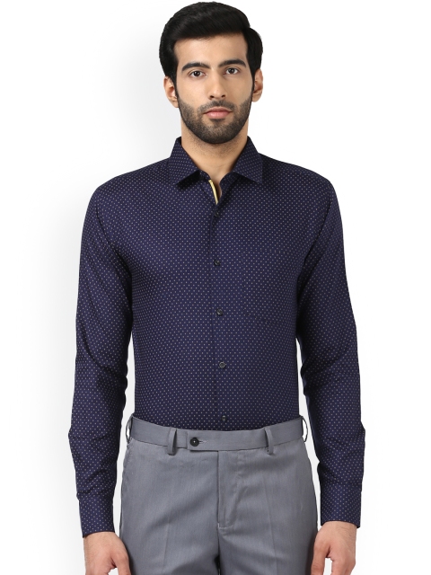 

Park Avenue Men Navy Blue Slim Fit Printed Formal Shirt