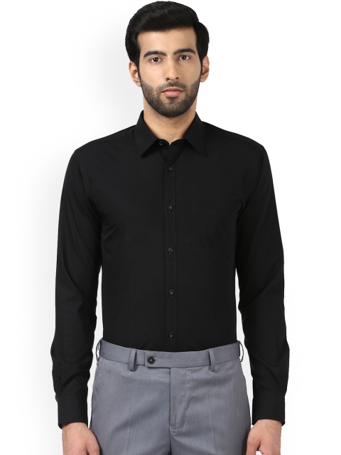 

Park Avenue Men Black Slim Fit Solid Formal Shirt