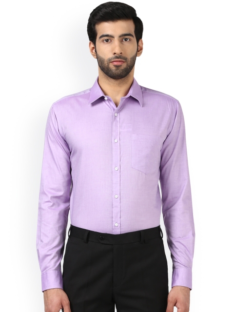 

Park Avenue Men Purple Slim Fit Self Design Formal Shirt