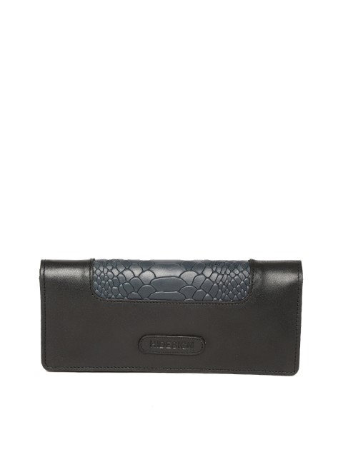 

Hidesign Women Black & Navy Blue Two Fold Wallet