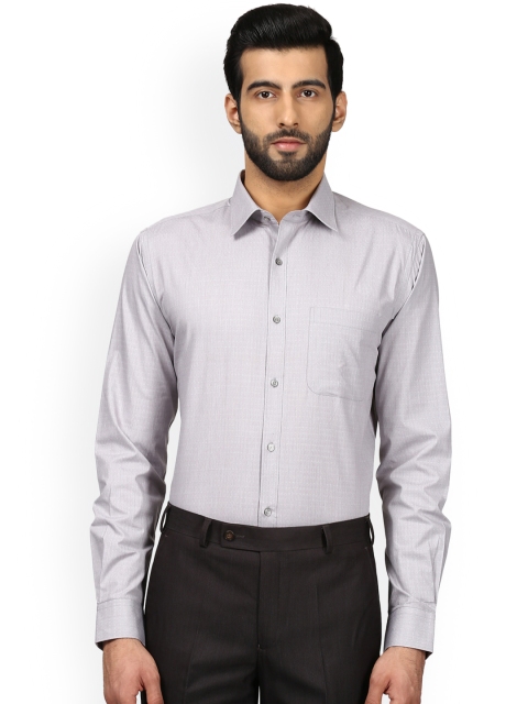 

Raymond Men Grey Slim Fit Printed Formal Shirt