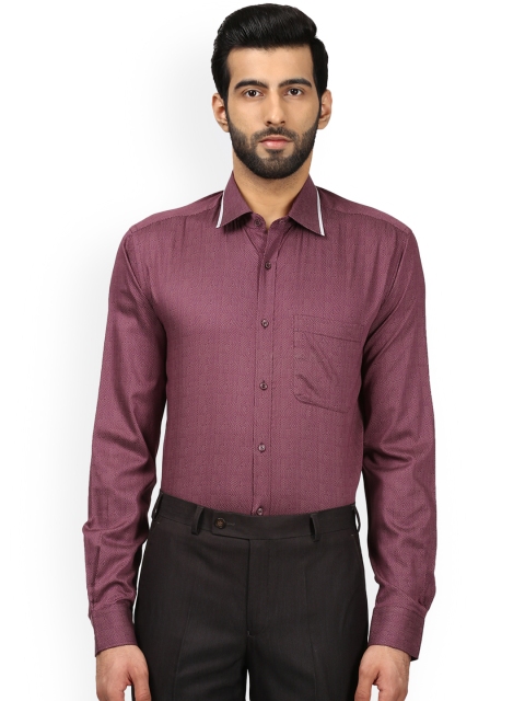 

Raymond Men Maroon Slim Fit Printed Casual Shirt