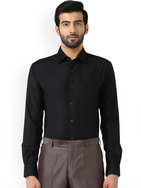 

Raymond Men Black Regular Fit Solid Formal Shirt