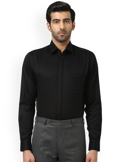 

Raymond Men Black Slim Fit Solid Formal Shirt