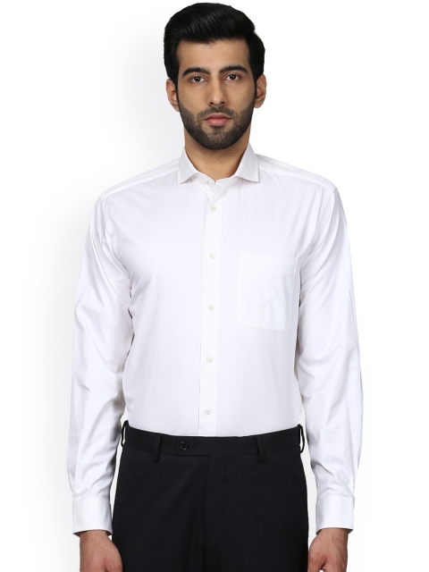 

Park Avenue Men White Slim Fit Solid Formal Shirt
