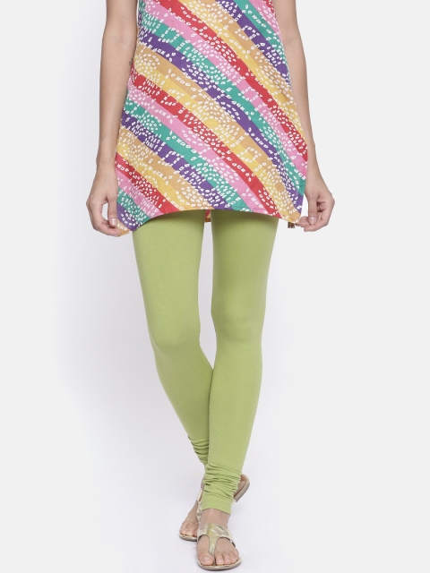

Bitz Women Green Churidar Leggings