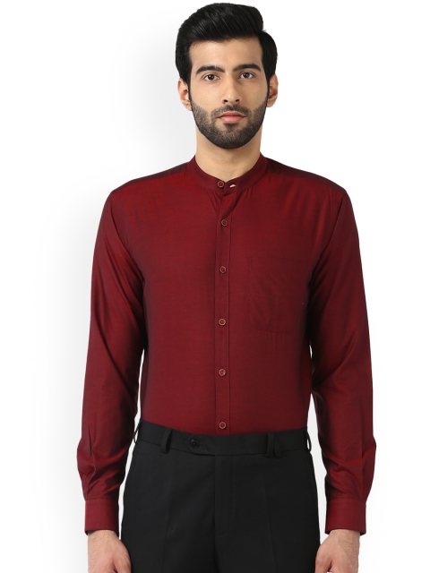 

Raymond Men Maroon Regular Fit Solid Formal Shirt