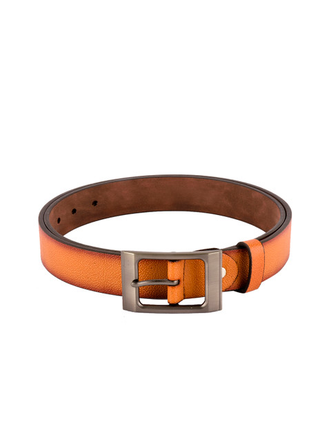

BuckleUp Men Tan Textured Leather Belt