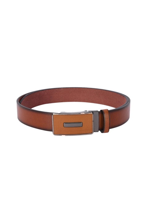 

BuckleUp Men Tan Solid Belt